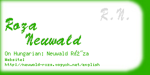 roza neuwald business card